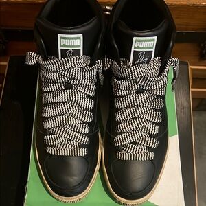 RHUDE X PUMA SUEDE MID DISTRESSED SNEAKERS SIZE 9.5
